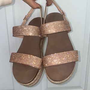 Madden Girl rhinestone sandals